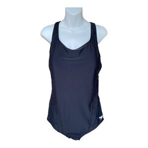 Speedo Womens Racerback Solid One-Piece Powerflex Size 18 Swimsuit